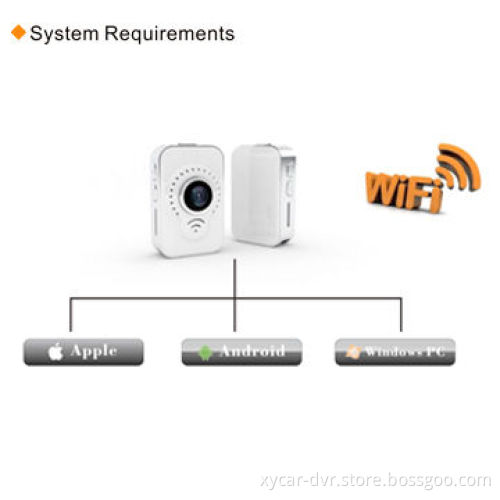 Wi-Fi Camera, HD 720P/30fps Video Resolution, Supports High-class Maximum 32GB Micro SD Card